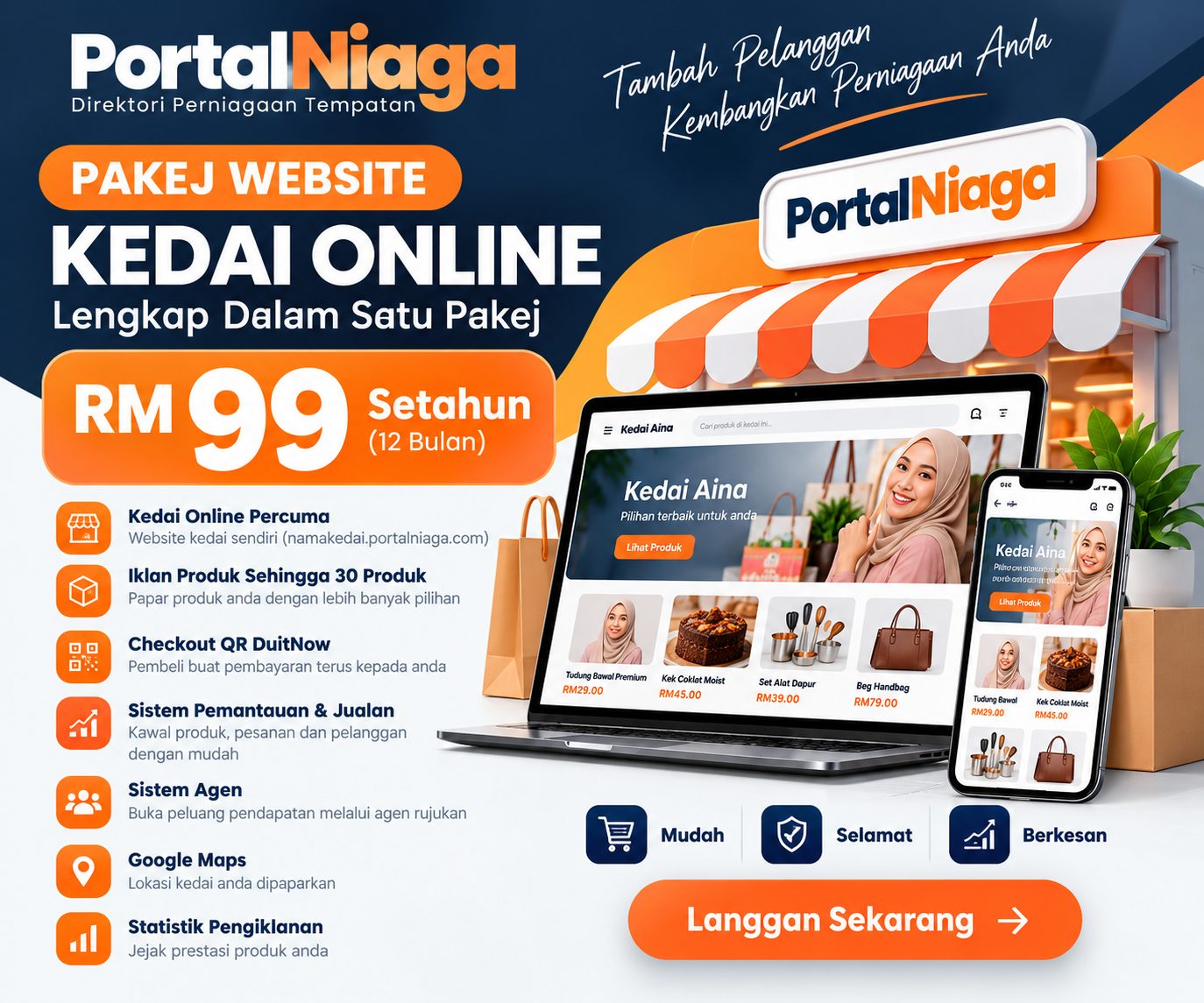 Website kedai online